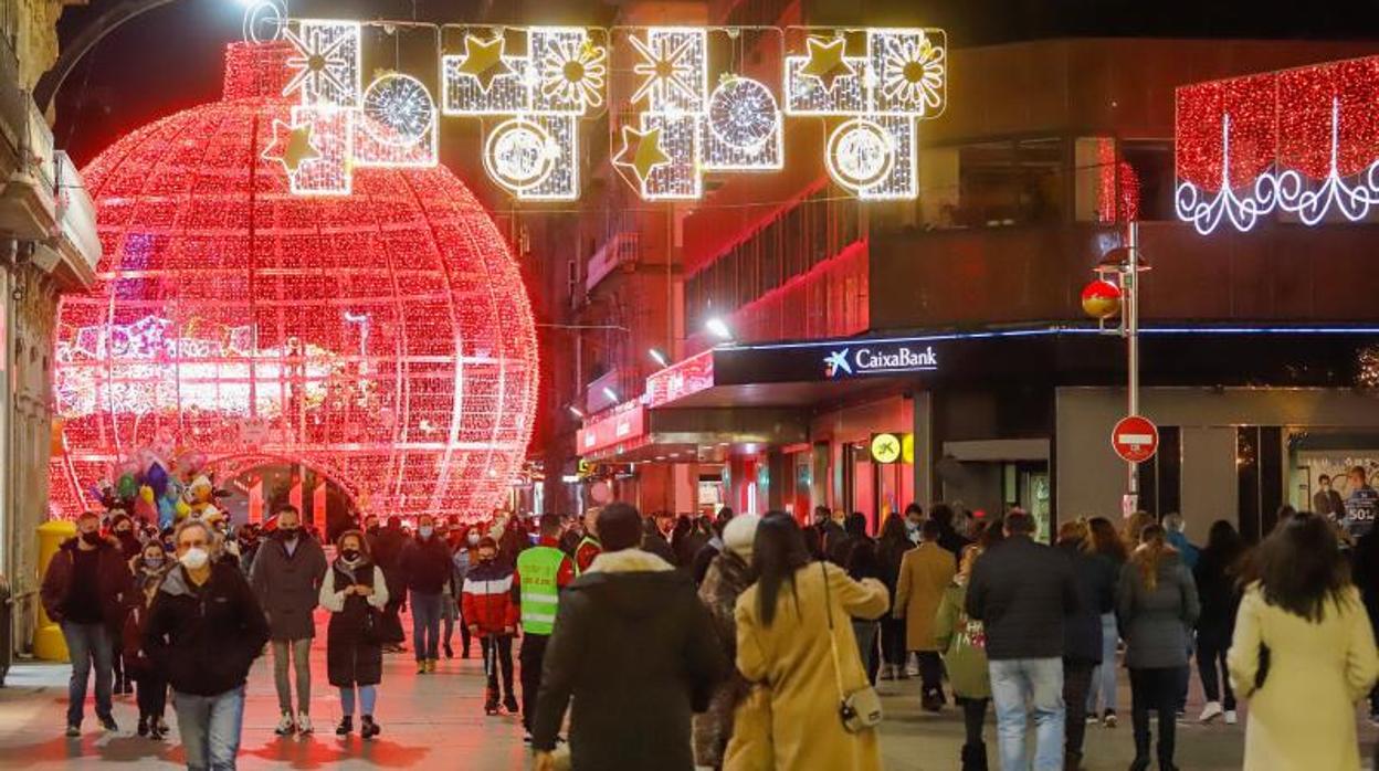 Decoración navideña en las calles de Vigo