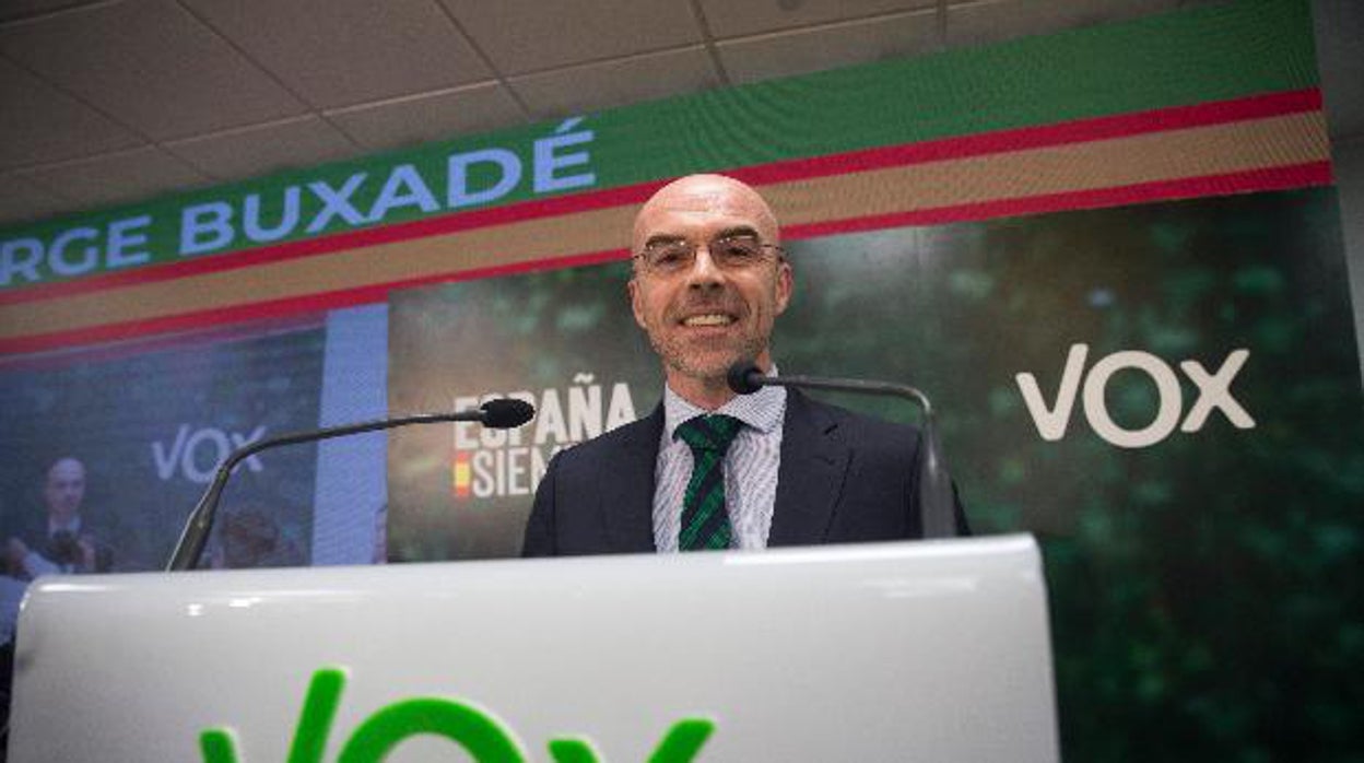 El portavoz de Vox, Jorge Buxadé