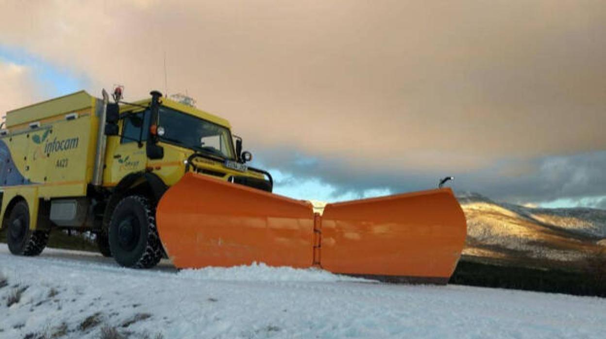 Castilla-La Mancha registra 28 incidentes por nieve durante la madrugada, ninguno de ellos grave