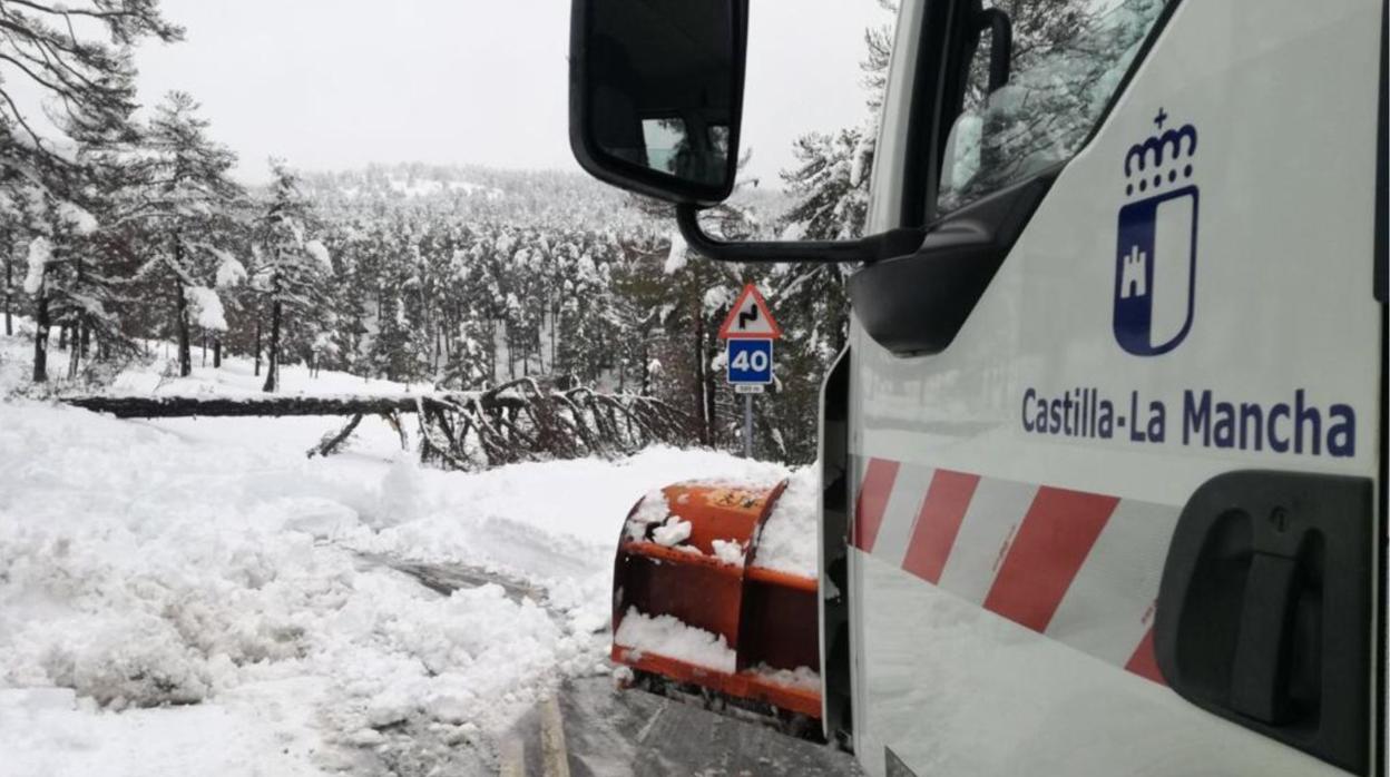 «Filomena» deja en Castilla-La Mancha 62 incidencias por nieve, 40 de ellas en Toledo