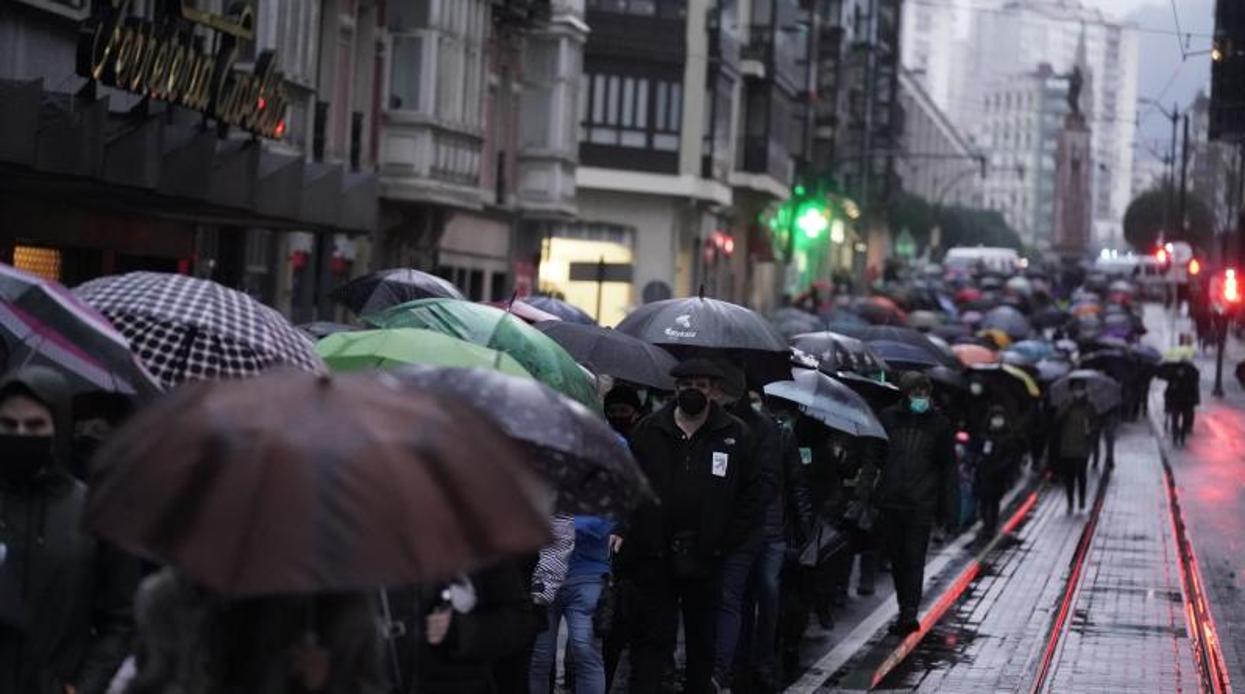 Manifestación en favor de los presos en Bilbao