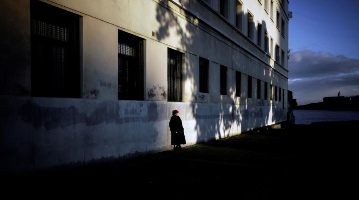 Una mujer, en La Coruña