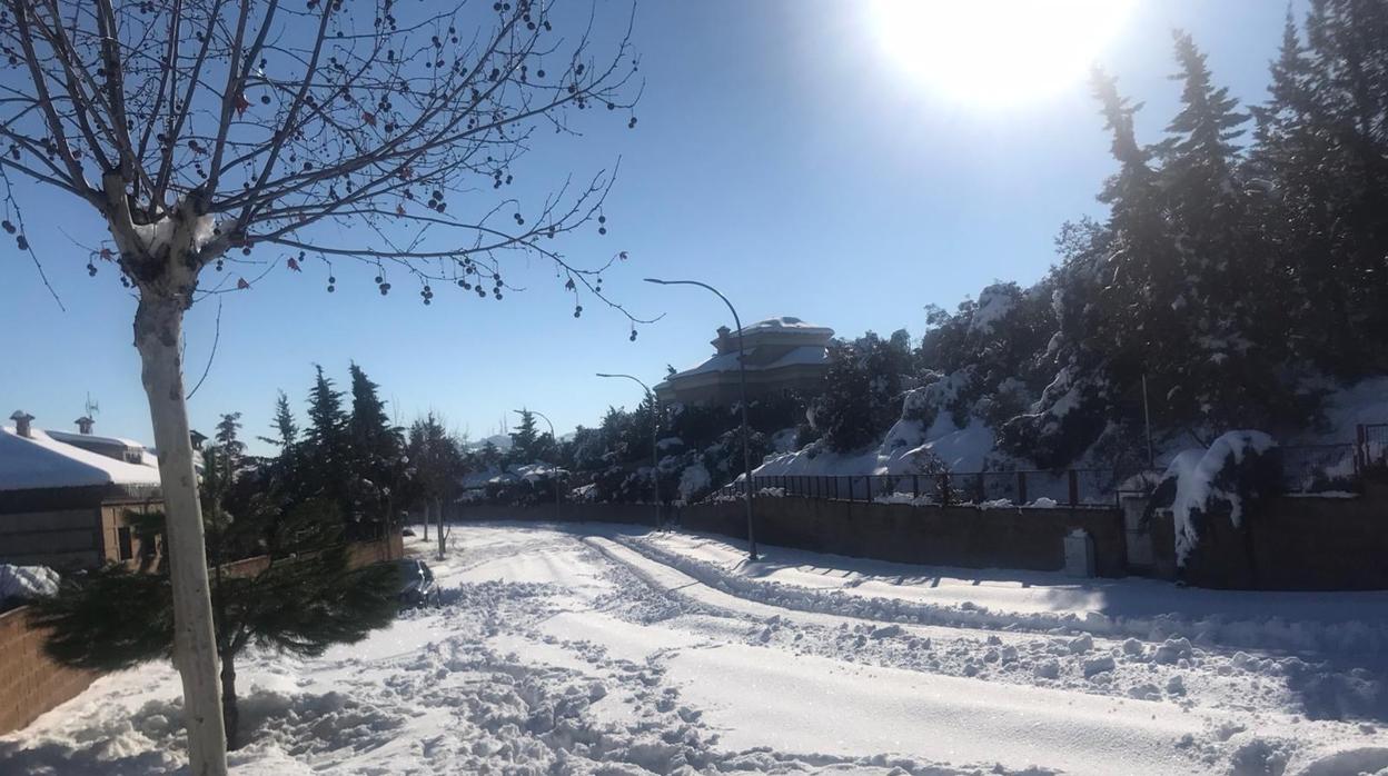 Este es el estado de la urbanización San Bernardo este lunes por la mañana