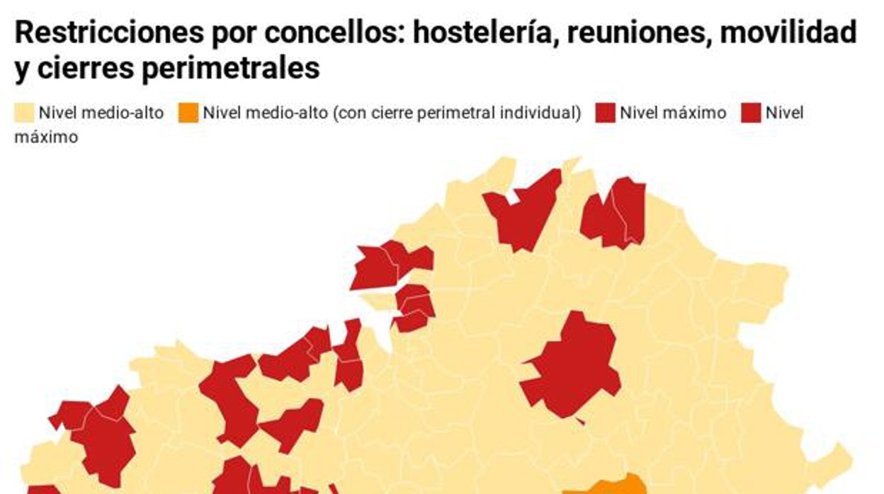 Consulta las restricciones en Galicia este fin de semana