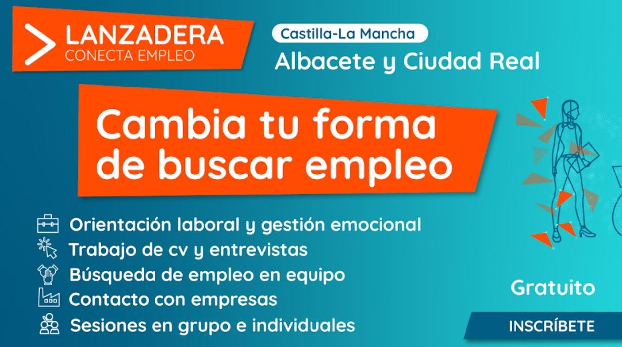 El plazo de inscripción para las «Lanzaderas Conecta Empleo» en Albacete y Ciudad Real finaliza el 19 de febrero