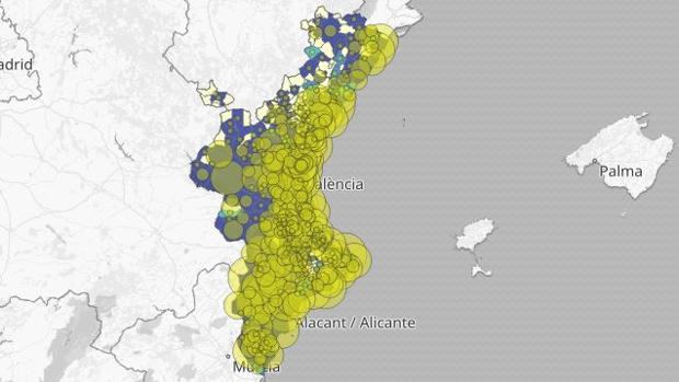 Restricciones en Valencia: los diez municipios en los que más crecen los positivos de coronavirus