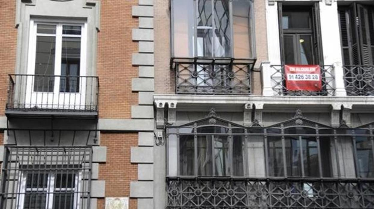 Vivienda en alquiler, en el centro de Madrid, en una imagen de archivo