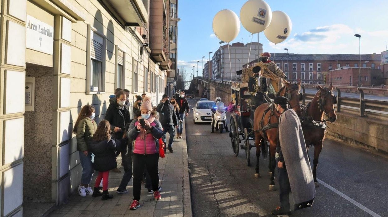 Una de las carrozas que recorrió las calles de Valladolid el pasado 5 de enero