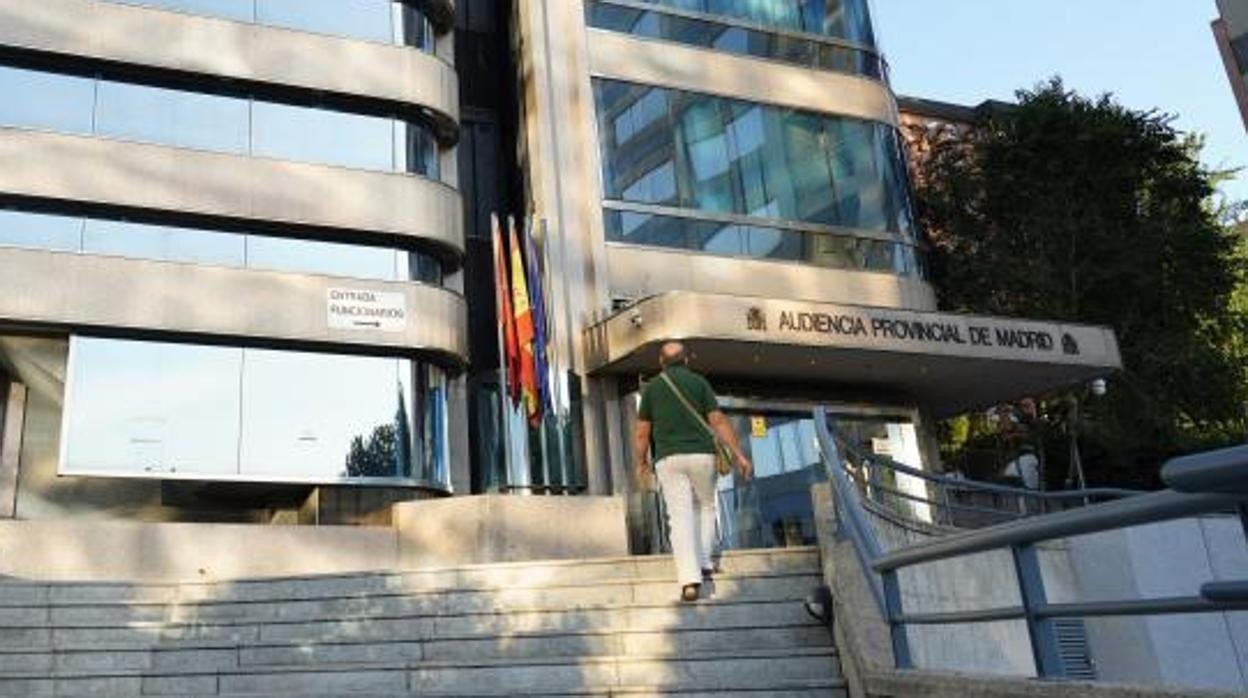 Vista exterior de la Audiencia Provincial de Madrid