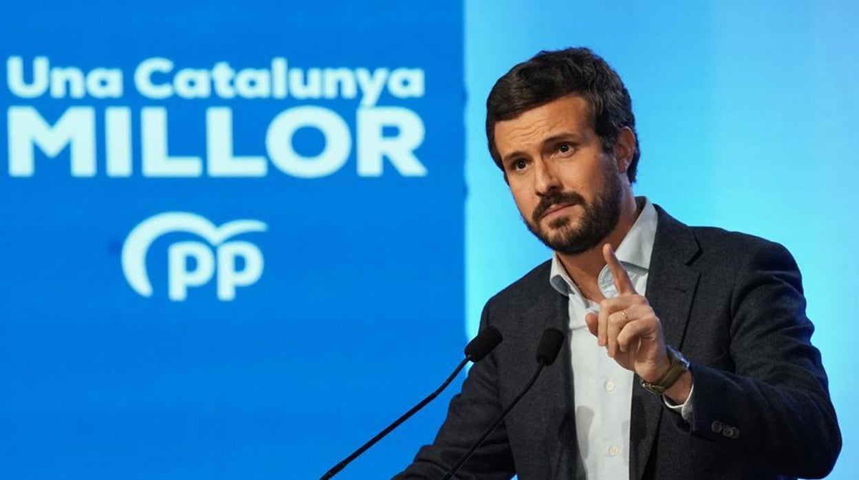 Pablo Casado, en la apertura de la campaña en Cataluña