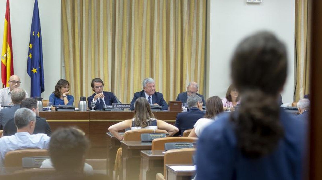 La comisión de investigación de Gürtel, en la jornada en la que fue Aznar