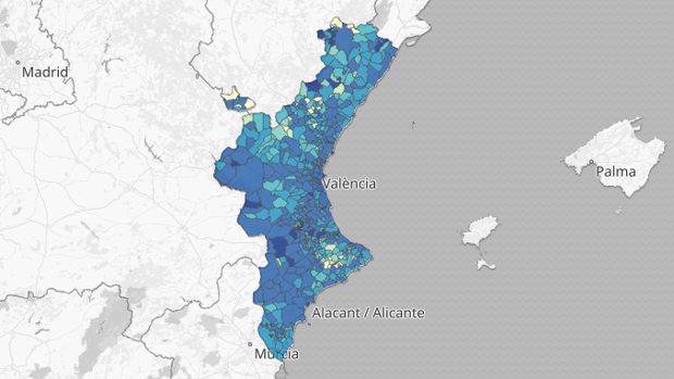 Coronavirus en Valencia: listado de los 26 municipios libres de contagios desde el principio de la pandemia