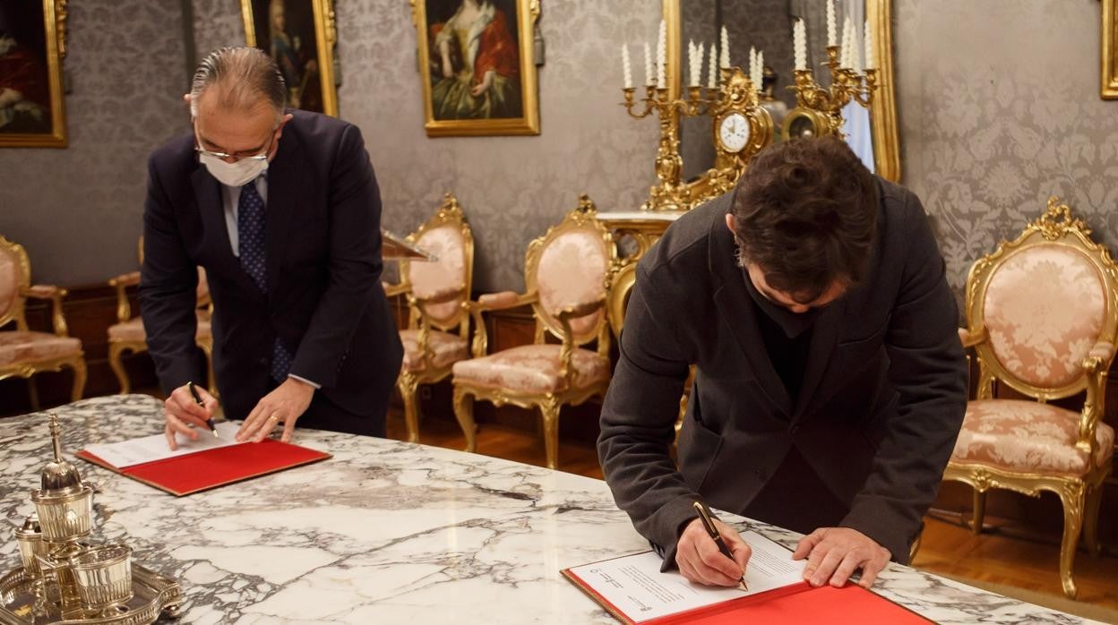 Ayuntamiento de Pamplona y Gobierno de Navarra firmaron recientemente la cesión de la antigua cárcel para ampliar el Palacio de Justicia.