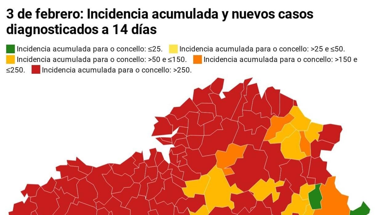 Coronavirus Galicia: comprueba la incidencia, nuevos casos y restricciones de tu concello tras el comité clínico