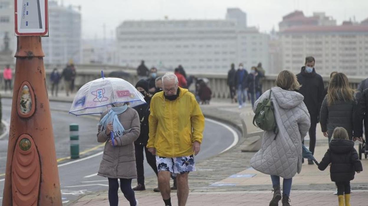 El viento sopló con fuerza en el la Provincia de La Coruña