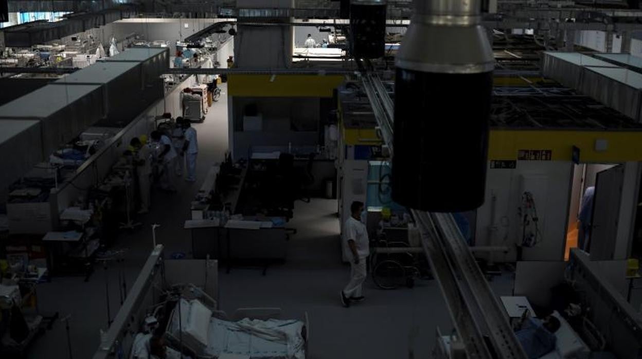 Vista general de uno de los pabellones del Hospital Isabel Zendal