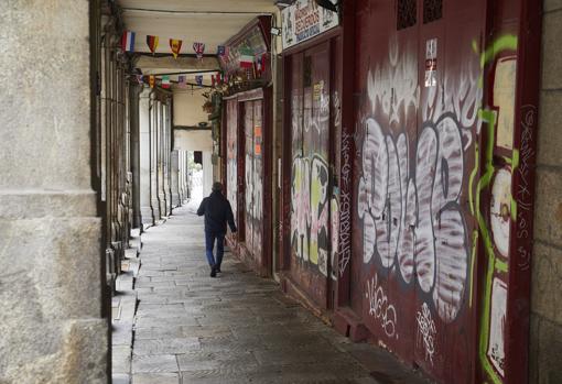 Los grafitis de los soportales