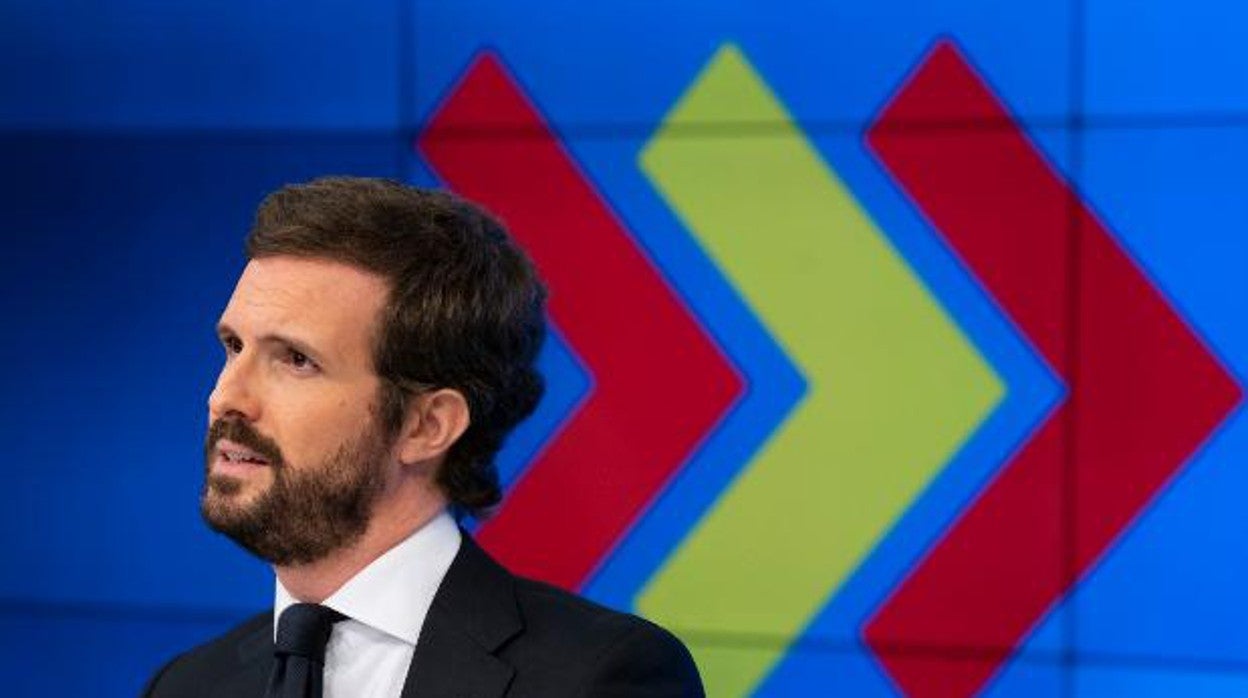 El presidente del Partido Popular, Pablo Casado