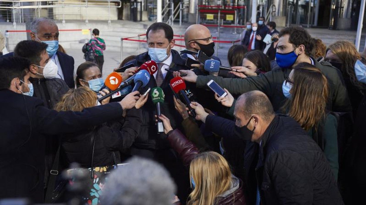 Los abogados de Unidas Podemos, frente a los juzgados