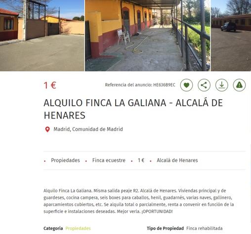 Anuncio completo de la finca