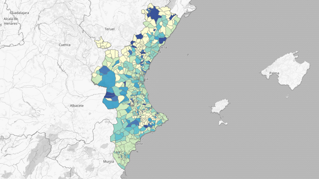 Restricciones en Valencia: mapa y listado por municipios de los nuevos casos de coronavirus
