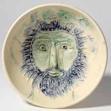 ‘Cabeza de hombre barbudo’, Vallauris, marzo de 1955