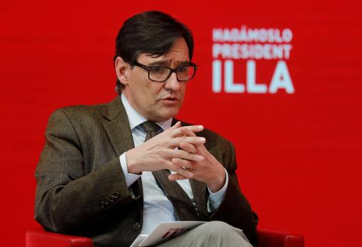 Imagen del exministro de Sanidad y candidato del PSC en Cataluña, Salvador Illa