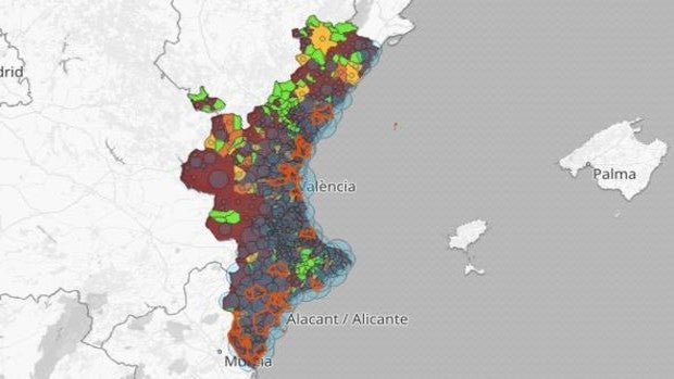 Restricciones en Valencia: listado de los veinte municipios con más contagios de coronavirus en los últimos días