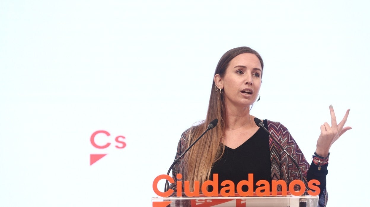 La portavoz nacional de Cs, Melisa Rodríguez, tras la reunión del Comité Permanente