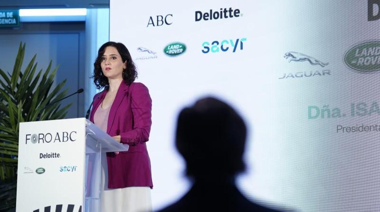 La presidenta de la Comunidad de Madrid, Isabel Díaz Ayuso