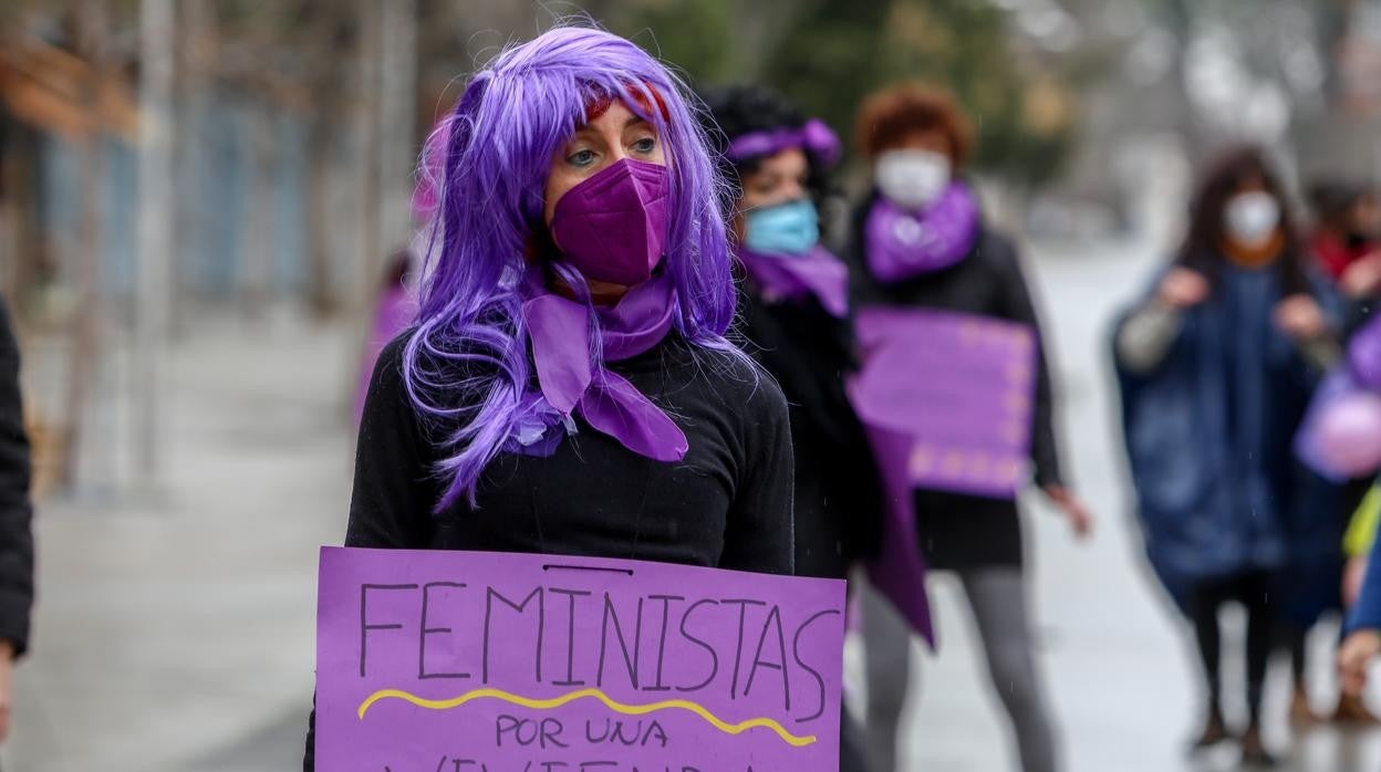 Una manifestación feminista reciente en Madrid