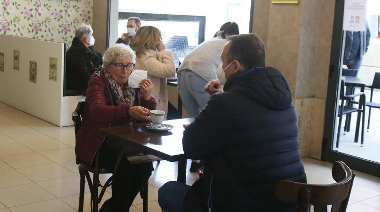 Un local de hostelería de Santiago, este pasado viernes