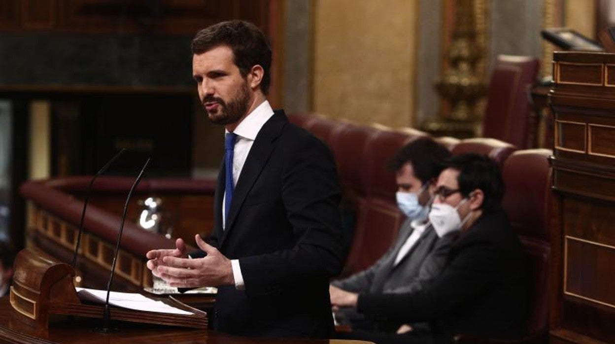 Pablo Casado, esta semana en el Congreso