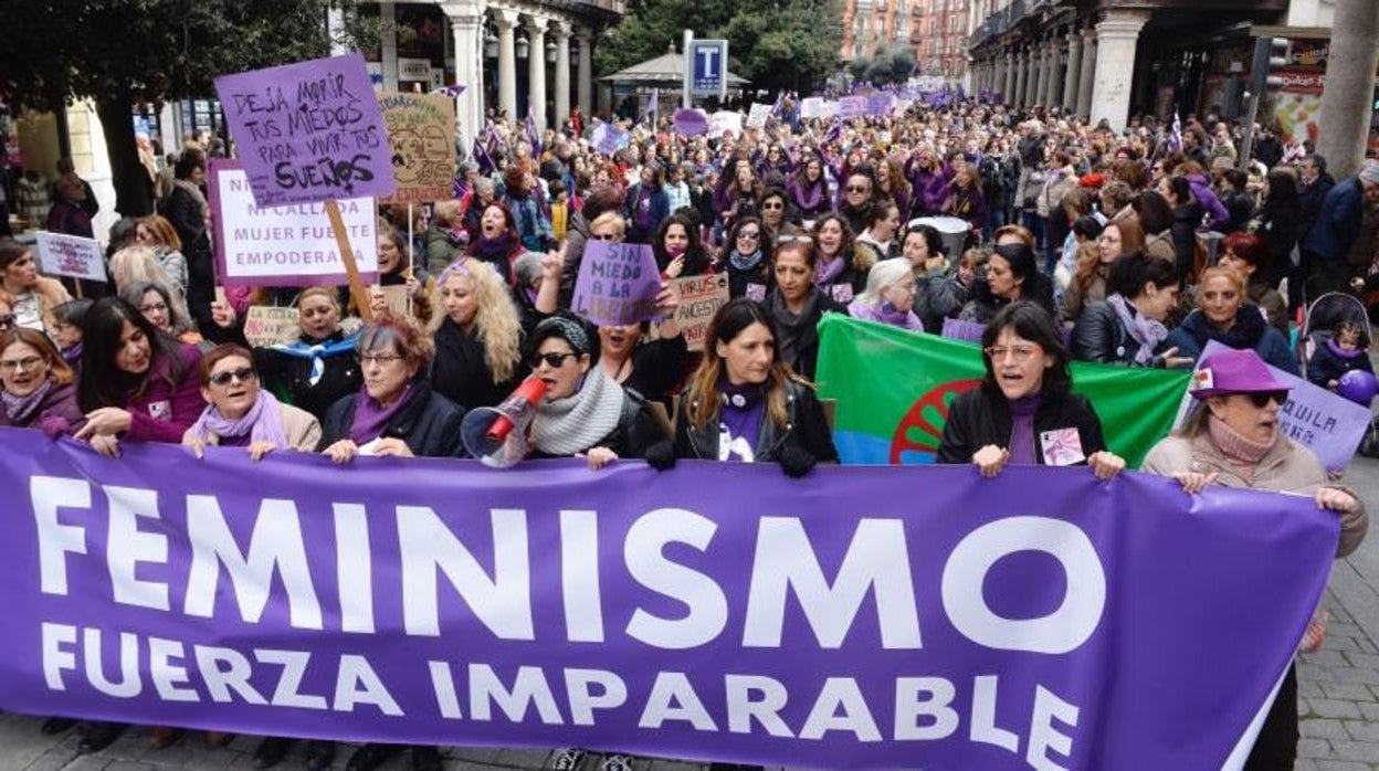 Manifestación del 8M en Valladolid, en una imagen de archivo