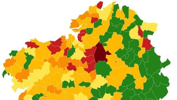 Coronavirus Galicia: descubre la incidencia acumulada y el número de casos de tu concello a 7 y a 14 días