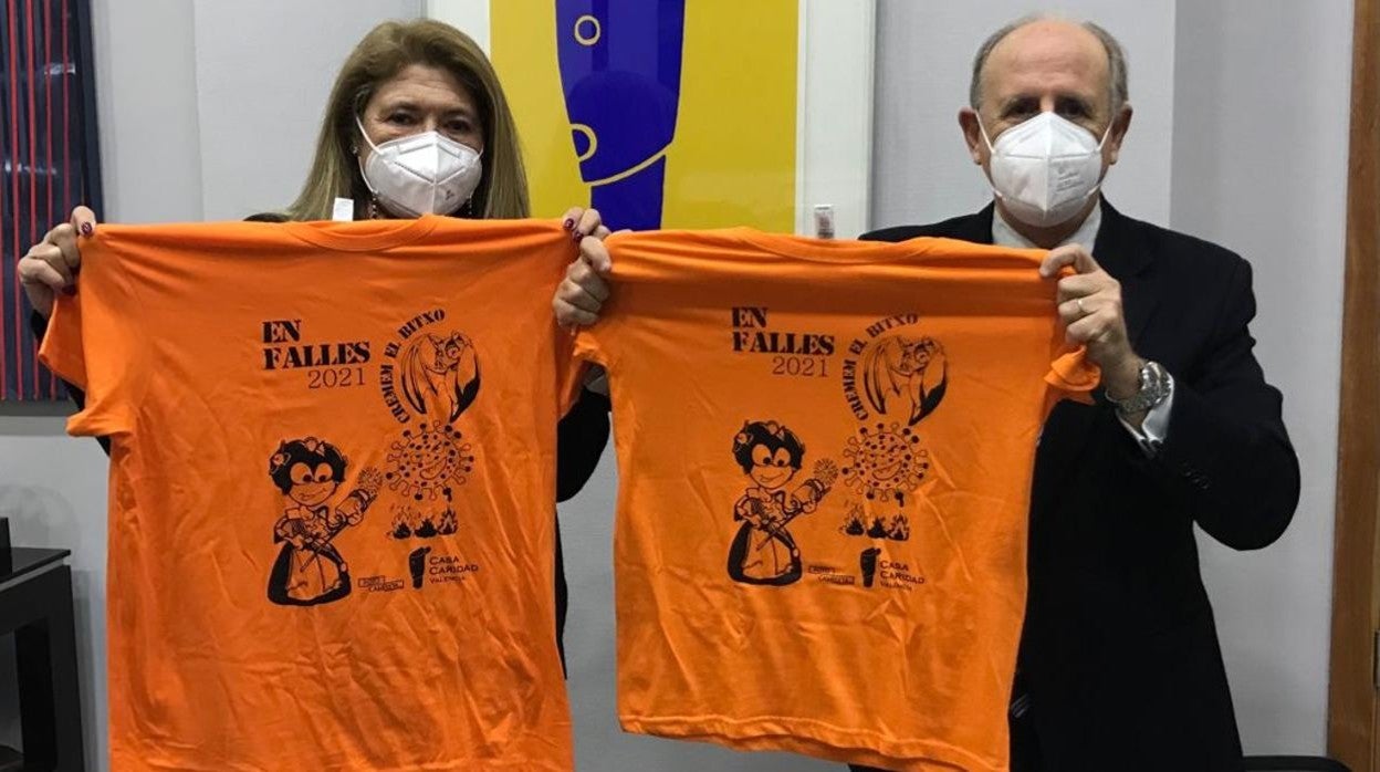 Imagen de la camiseta fallera solidaria