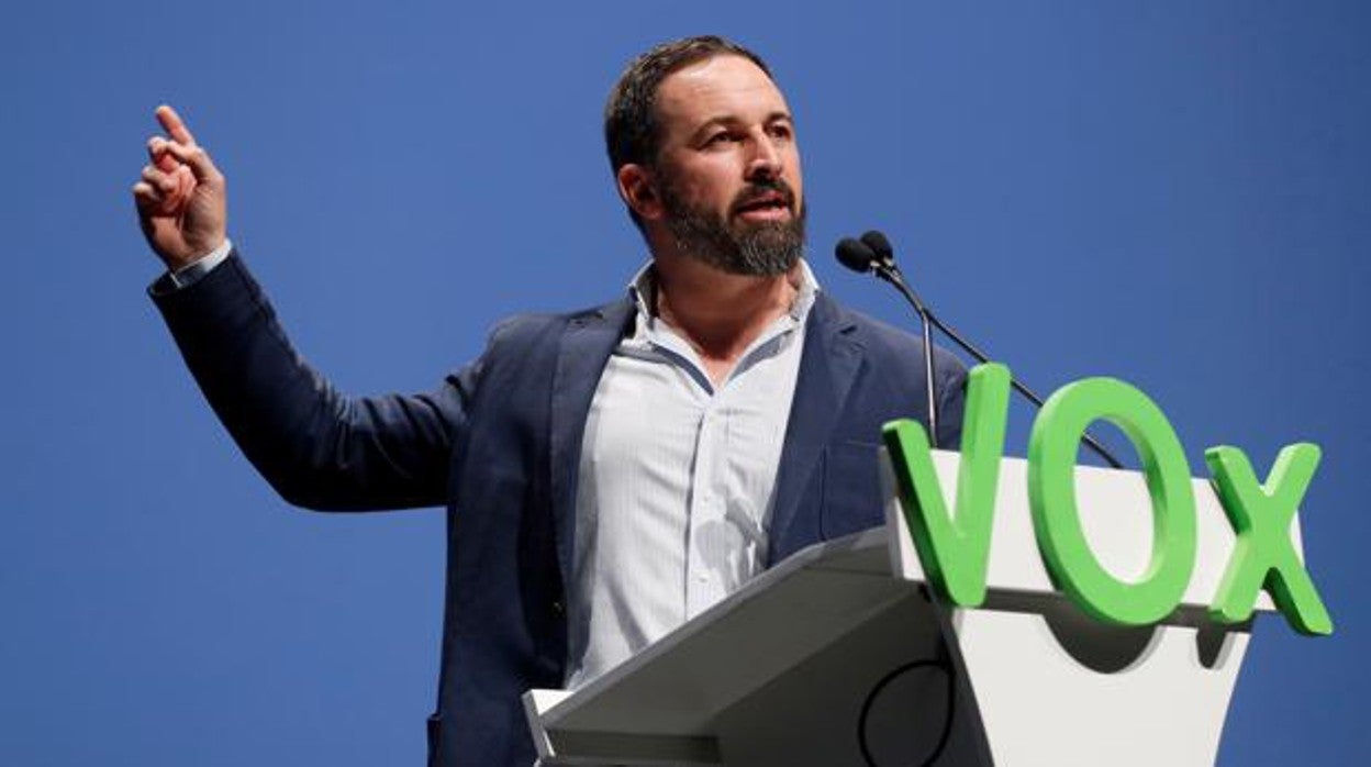 El presidente de Vox, Santiago Abascal