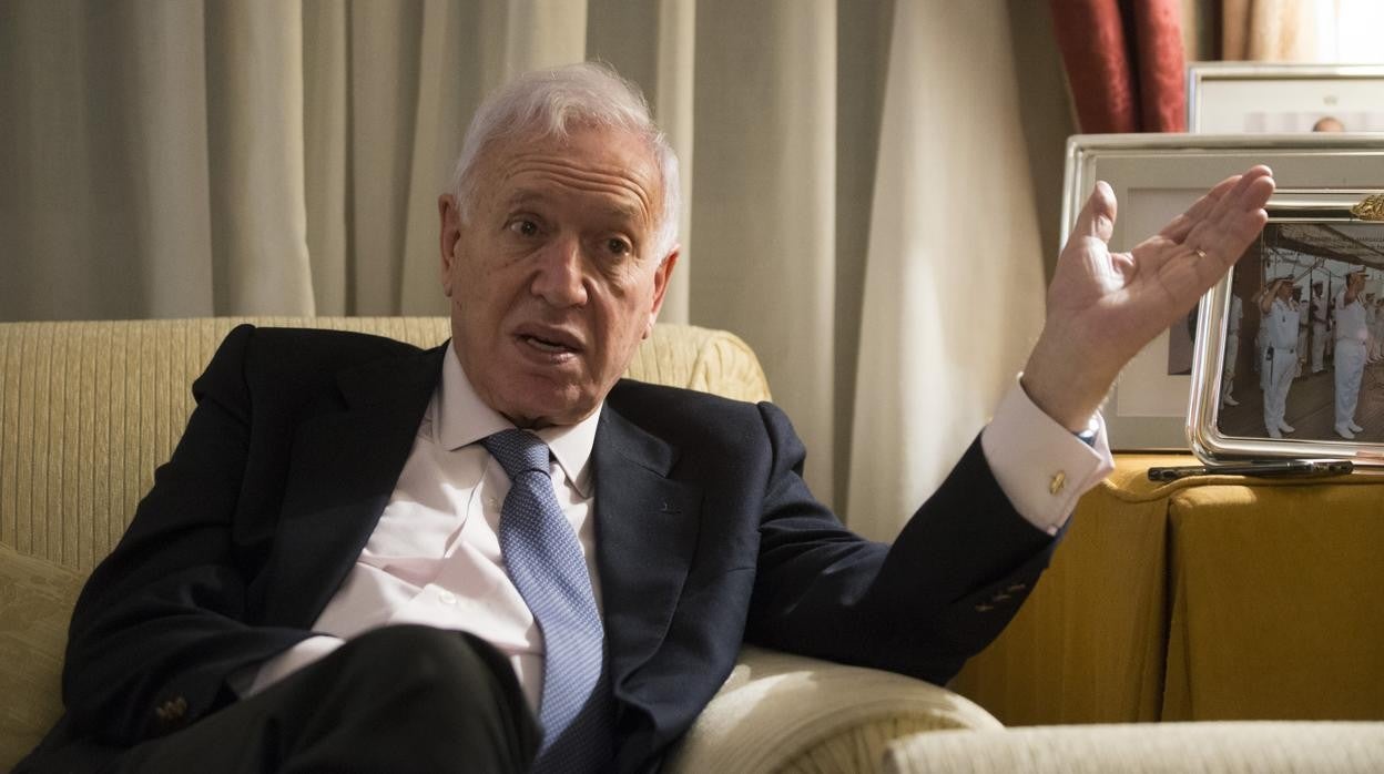 José Manuel García-Margallo, durante su entrevista con ABC