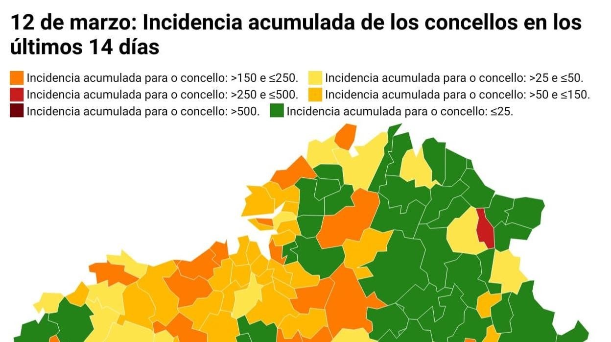 Coronavirus Galicia: descubre la incidencia acumulada y el número de casos de tu concello antes de la reunión del subcomité clínico