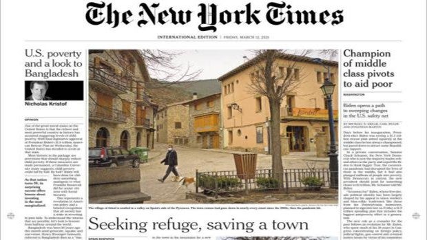 Un diminuto pueblo español, historia de portada del «The New York Times»