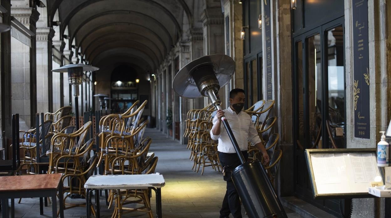 Restaurantes del centro de Barcelona durante la pandemia