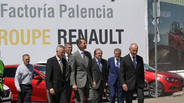 El rey Felipe VI asiste el martes en Palencia a la presentación del Plan Industrial de Renault en España