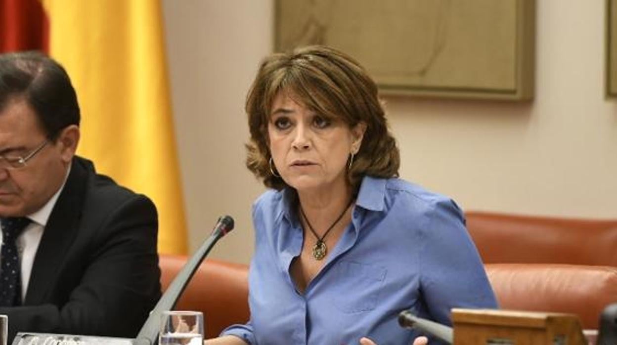 La fiscal general, Dolores Delgado, en una comparecencia en el Congreso