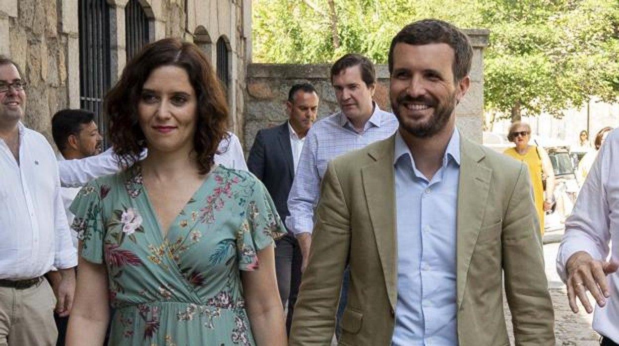 Isabel Díaz Ayuso y Pablo Casado, en una imagen de archivo