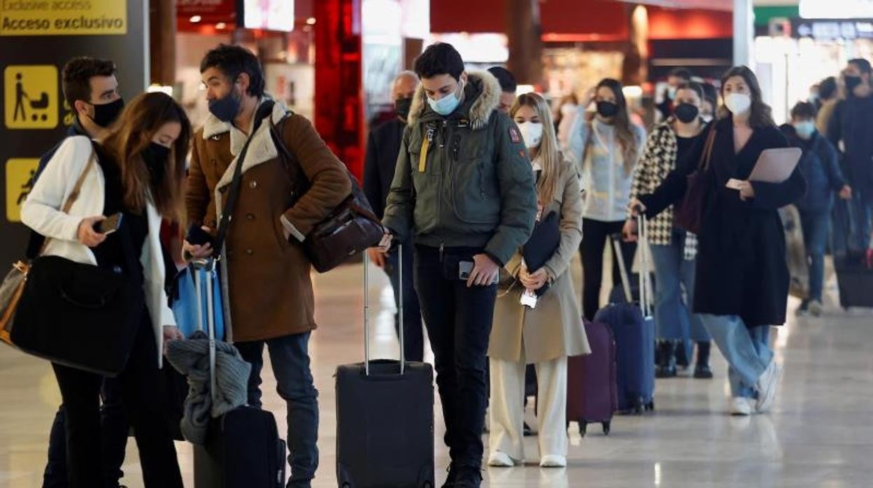 Entrada de visitantes por el aeropuerto de Barajas