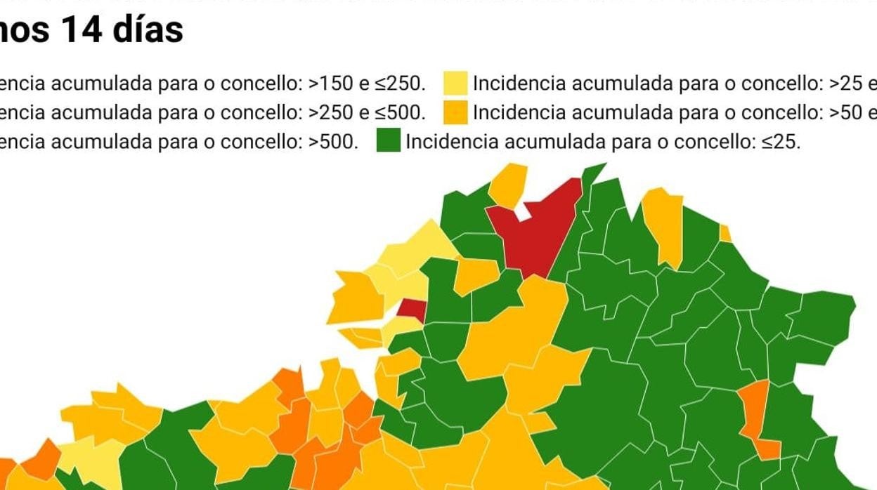 Coronavirus Galicia: esta es la situación de los concellos gallegos a las puertas de la Semana Santa