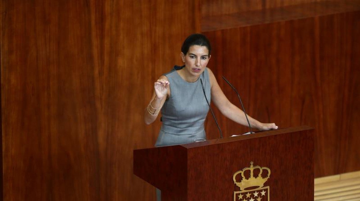 La portavoz de Vox en la Asamblea de Madrid, Rocío Monasterio