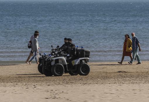 Imagen tomada en la playa del Cabanyal de Valencia