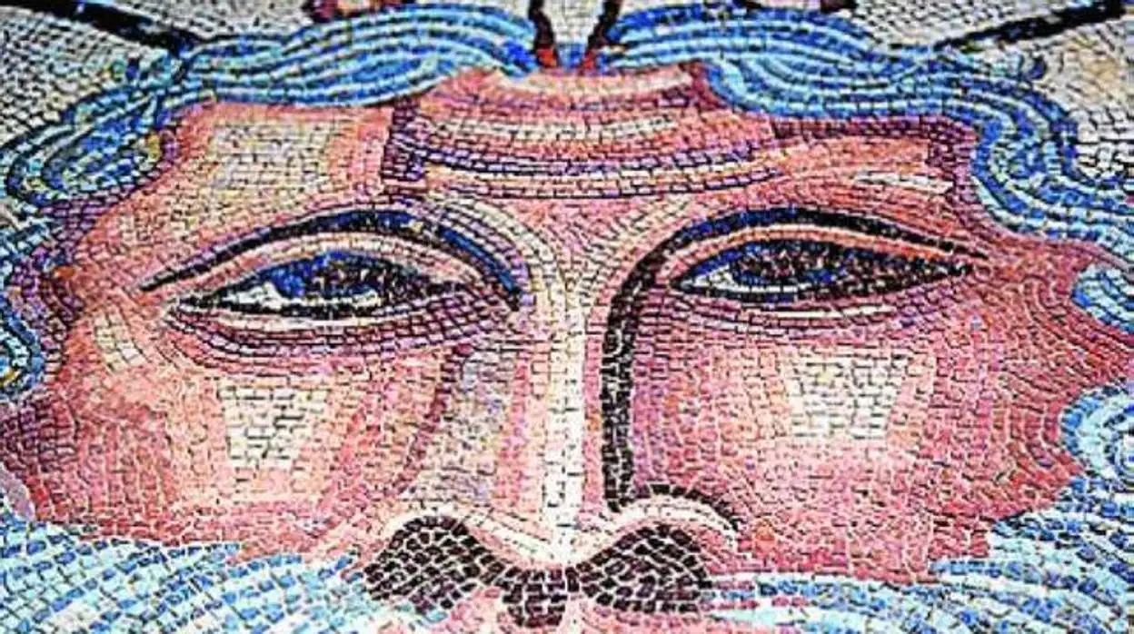 Mosaico de Océano, en la Villa de Materno