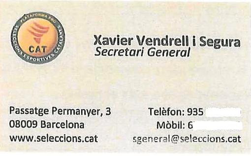 Las falsas tarjetas de visita que figuran en el sumario judicial